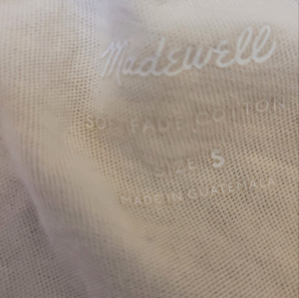 Madewell Soft Fade Cream T-Shirt used good‎ condition. - Picture 2 of 7